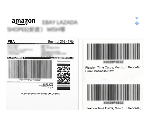 Accurate FNSKU Label and Barcode