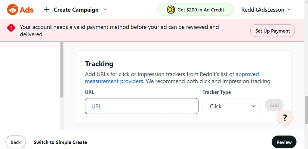 Add trackers for clicks and impressions