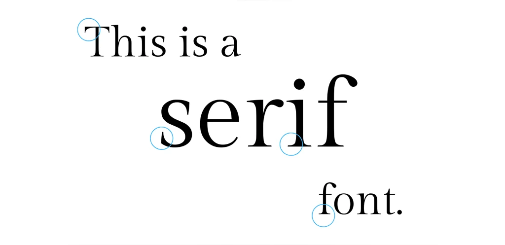 Use serif fonts