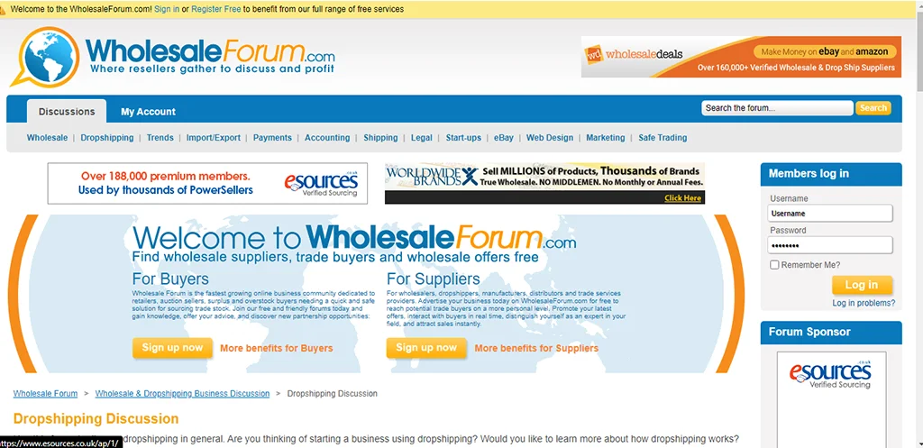 Wholesale Forum