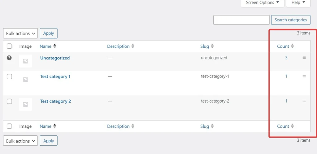 Products Categories