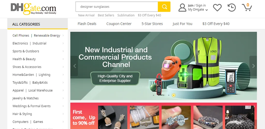 Find Good Sellers Easily at DHgate